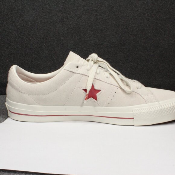 CONVERSE ONE STAR OX Red White Beige Suede Sneakers Shoes Men's Size 11.5 - Picture 6 of 12